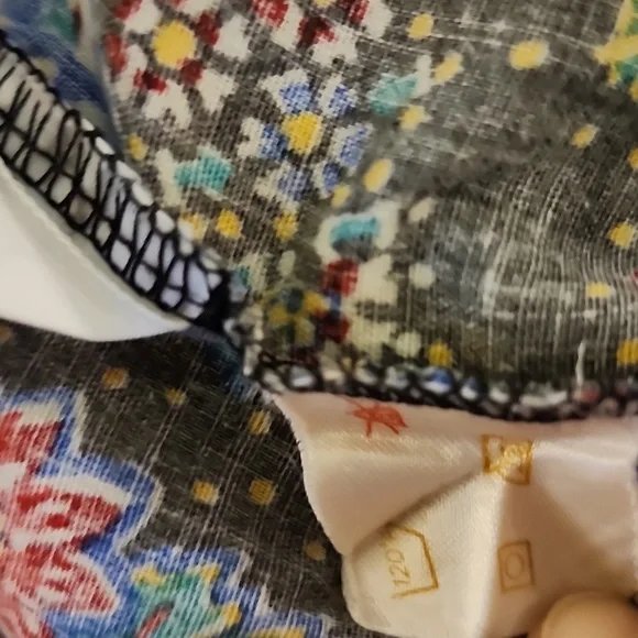 Vintage Kayser Floral Paisley Off-Shoulder Rouched Empire Waist Long Dress. Med. - Picture 6 of 10